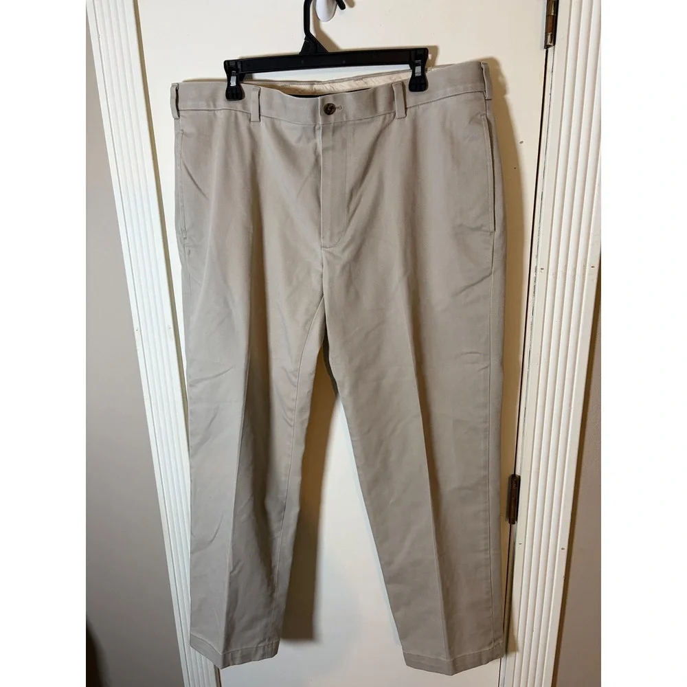 Brooks Brothers Advantage Chino Clark  Fit Khaki Pants Mens 38 x 29 Cotton Blend